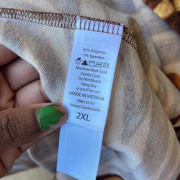 LulaRoe Brown Zebra Cardigan 2XL - Picture 5 of 7